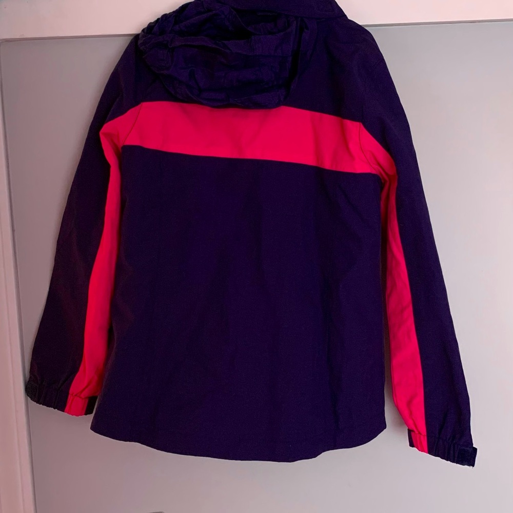 Raincoat navy and pink